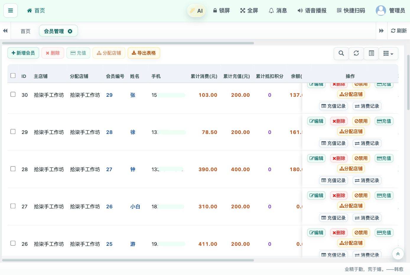 会员与零售